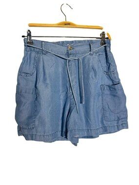 Molly Bracken Light Blue Lyocell Shorts Size S